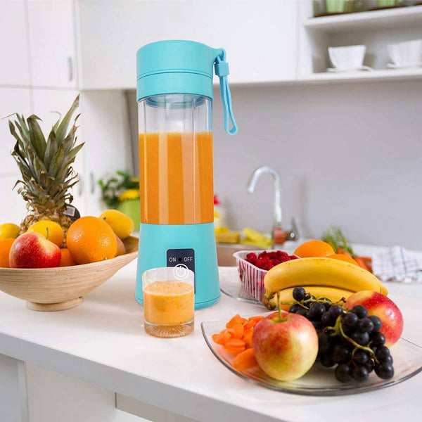 Portable 6-Blade USB Rechargeable Juicer Blender (Random Colour)