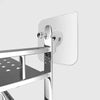 Wall Corner Rack with 2 Self-Adhesive Screws | Stainless Steel Bathroom & Kitchen Storage Shelf