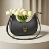 Crescent Luxury Faux Leather Shoulder Bag