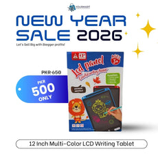 12-Inch Multi-Color LCD Writing Tablet | Top Quality | Reusable Drawing & Note-Taking Tool for Kids  | Random Colors