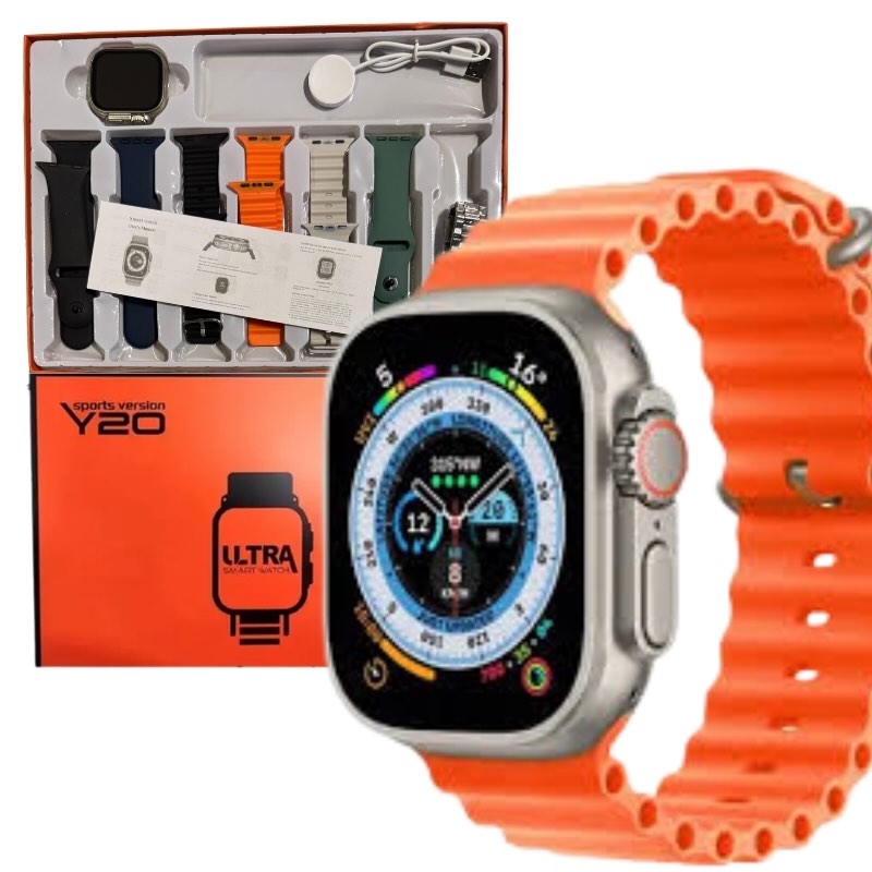 Y20 Ultra Smart Watch Sports Edition | 2.2" HD Display Bluetooth Calling Fitness Tracker