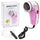 XINGCHAO Lint Remover AD-218 Pink White Portable Fabric Shaver USB Rechargeable with 3 Steel Blades