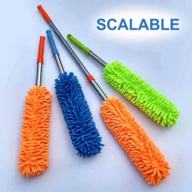 Flexible Micro-Fiber Duster With Telescopic Stainless Steel Handle