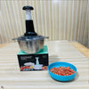 2L Manual Food Chopper | Stainless Steel Bowl & 4 Sharp Blades Random Colour