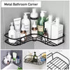 Wall Corner Rack with 2 Self-Adhesive Screws | Stainless Steel Bathroom & Kitchen Storage Shelf