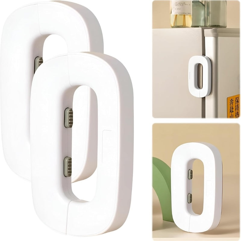 Child Safety Refrigerator Lock | Baby Proof Double Button Fridge Lock Random Colour