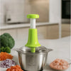 2L Manual Food Chopper | Stainless Steel Bowl & 4 Sharp Blades Random Colour