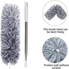 Extendable Microfiber Duster with Long Telescopic Handle | Long Reach, Bendable Head, Washable Fan & Ceiling Cleaner