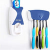 Automatic Toothpaste Dispenser Set with Wall-Mounted Toothbrush Holder