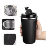 Black Stainless Steel Vacuum Insulated Thermos Flask Travel Mug with Temperature Display