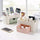 Plastic Makeup Organizer with Drawer | Desktop Cosmetics & Makeup Brush Storage Box | Office & Stationery Organizer