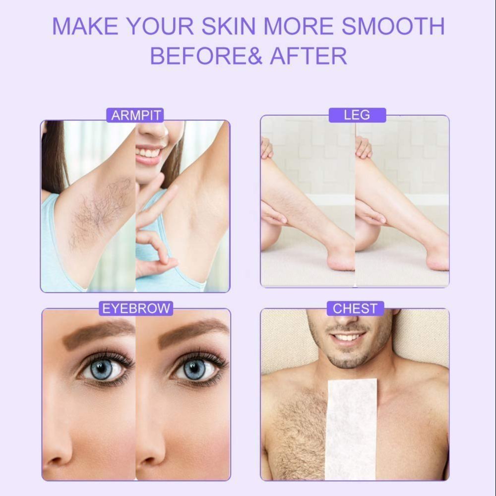 3-in-1 Wax Heater Machine for Hair Removal | Wax Heater Machine + Wax Cartrdige + Wax Strips