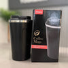 Black Stainless Steel Vacuum Insulated Thermos Flask Travel Mug with Temperature Display
