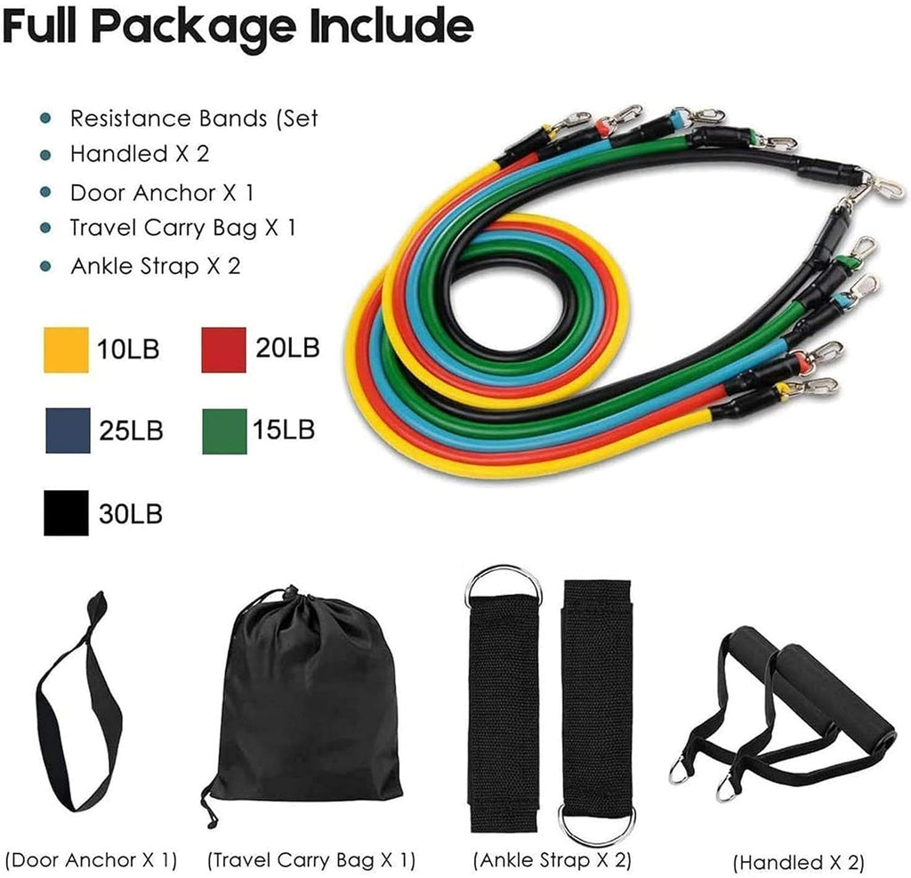 5-in-1 Power Exercise Resistance Band Set