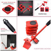 5-in-1 Heavy Furniture Mover Tool Set with Lifter & 360° Rollers