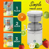 Portable Electric Citrus Juicer | USB Rechargeable Hands-Free Fruit Extractor for Fresh Juice Anywhere