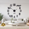 Mix Digit Wood Wall Clock