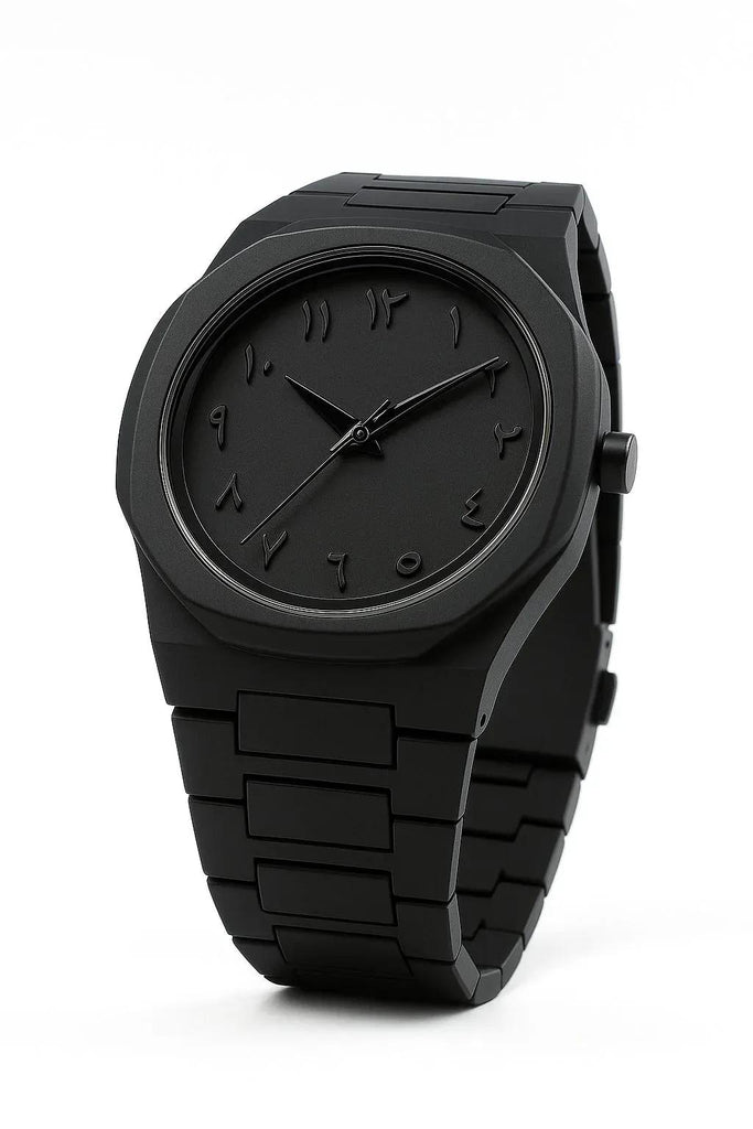 Black Arabic Aura Watch