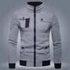 Men's Fleece Plain Bomber Jacket