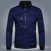 Men's Fleece Plain Bomber Jacket