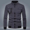 Men's Fleece Plain Bomber Jacket