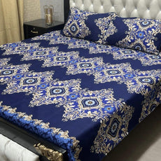 Crystal Cotton Printed Double Bedsheet