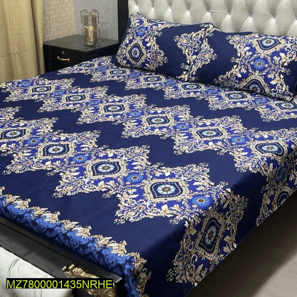 Crystal Cotton Printed Double Bedsheet