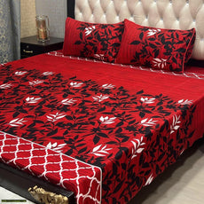 Crystal Cotton Printed Double Bedsheet