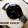 Men's Rose Gold Analogue Watch