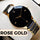 Men's Rose Gold Analogue Watch