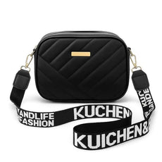 Black Leather Handbag for Girls & Women