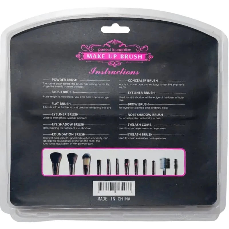 Huada Beauty Makeup Brush Set – 12-Piece Professional Makeup Tool Kit