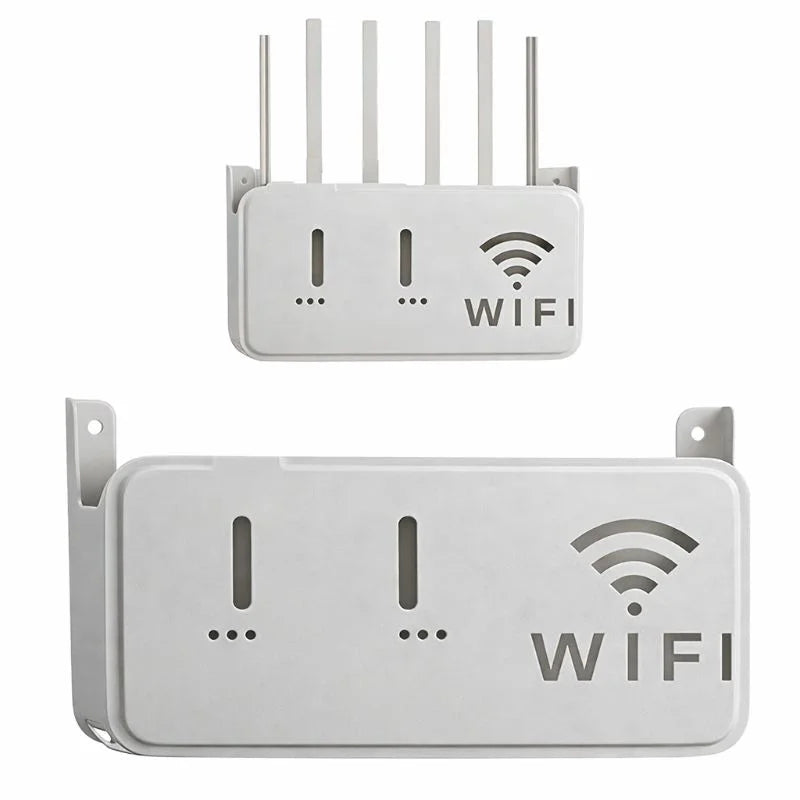 Light Gray WiFi Router Storage Box