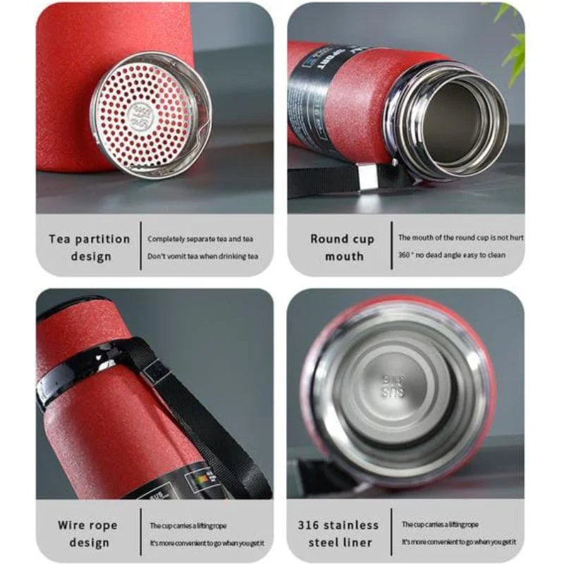 Digital Smart Vacuum 800ml Water Bottle