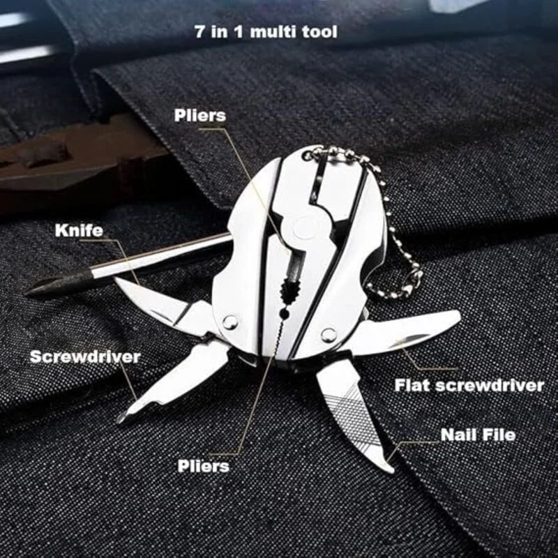 Stainless Steel Portable Multitool Plier Knife