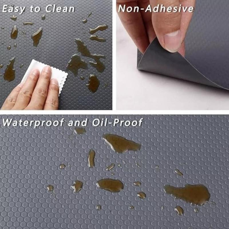 Anti-Slip Fridge & Shelf Mat | Waterproof Washable Liner for Kitchen Drawers Cabinets
