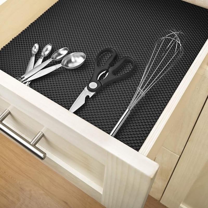 Anti-Slip Fridge & Shelf Mat | Waterproof Washable Liner for Kitchen Drawers Cabinets