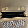 Dior Oblique Canvas & Leather Flap Clutch