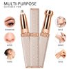2-in-1 Flawless Facial Hair Remover & Eyebrow Trimmer | USB Rechargeable, Painless & Portable | Pink