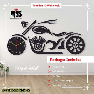 Stylish Bike Design Wall Clock