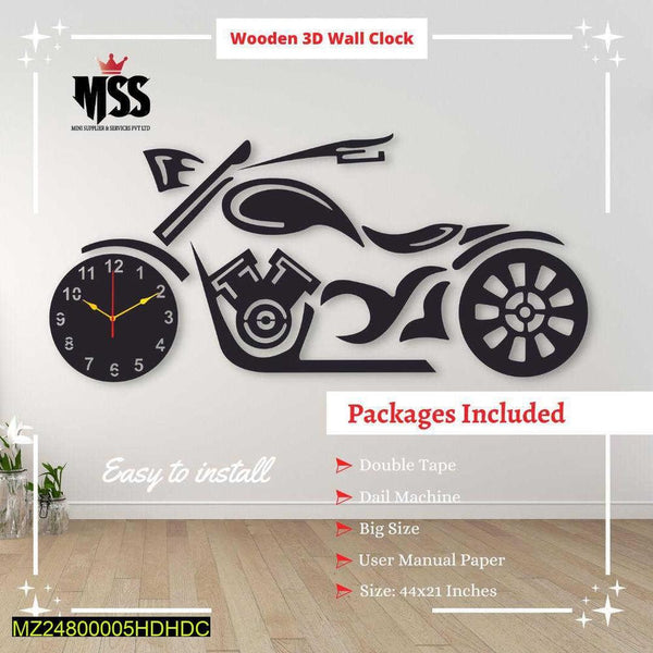 Stylish Bike Design Wall Clock