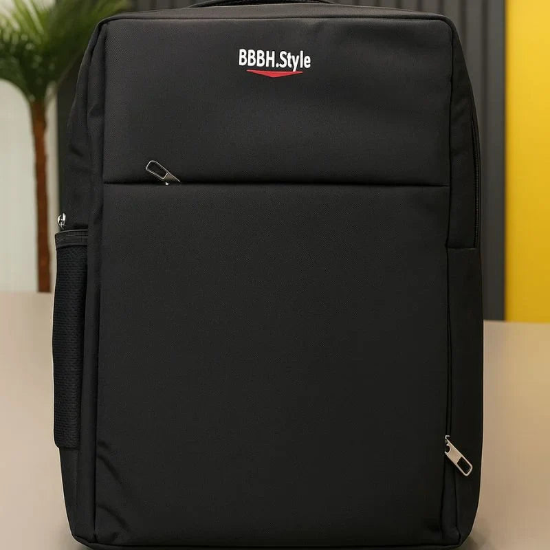 Slim Business Laptop Backpack | Lightweight Travel & Office Bag with Multi-Pockets | Black