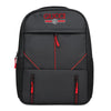 Multi-Functional Travel Backpack | Business Daypack with Laptop Compartment | Black & Red