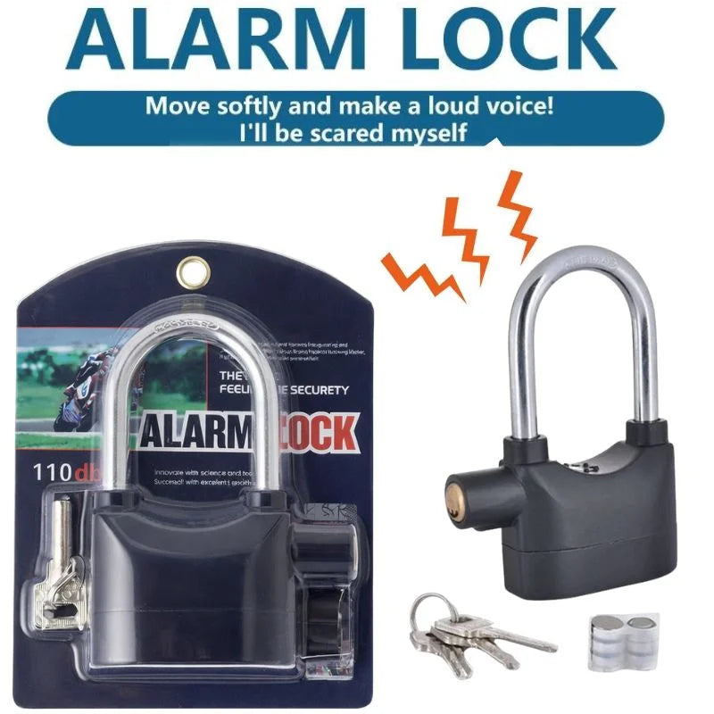 High-Security Gembok Alarm Lock