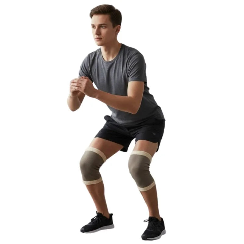 Unisex Wool Knee Warmers Pair