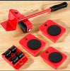 5-in-1 Heavy Furniture Mover Tool Set with Lifter & 360° Rollers