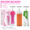 3-in-1 Wax Heater Machine for Hair Removal | Wax Heater Machine + Wax Cartrdige + Wax Strips