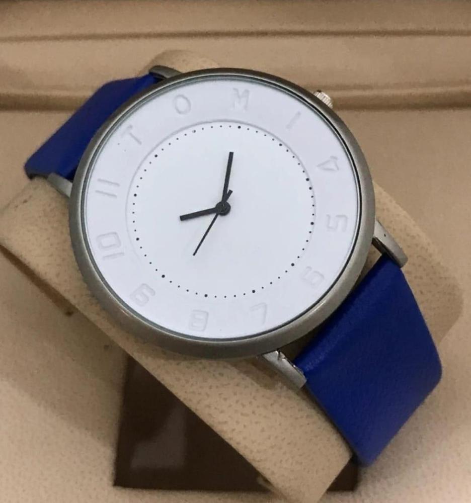 White Dial Rubber Strap Watch For Men