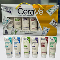 Pack of 6 – CeraVe Hydrating Mineral Facial Kit | Deep Moisture & Skin Repair Skincare Set