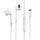 Genuine Certified Apple iPhone Handsfree | Wired Lightning Earphones | Deep Bass & Clear Sound | White